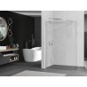 Mexen Kioto-R ścianka prysznicowa zaokrąglona Walk-in 100 x 200 cm, transparent 8 mm, nikiel szczotkowany - 800-100-101-97-06