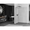 Mexen Kioto-R L ścianka prysznicowa zaokrąglona Walk-in 100 x 200 cm, transparent, gun gray szczotkowany - 800-100-103-66-06
