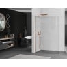 Mexen Kioto-R L ścianka prysznicowa zaokrąglona Walk-in 80 x 200 cm, transparent, miedź szczotkowana - 800-080-103-65-06