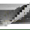 Mexen Kioto+ ścianka prysznicowa z półką Walk-in 85 x 200 cm, transparent, złota szczotkowana - 800-085-121-55-00
