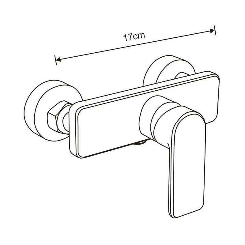 Mexen Cetus bateria prysznicowa, złota - 744340-50