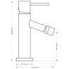 Mexen Rumba bateria bidetowa, złota - 73520-50