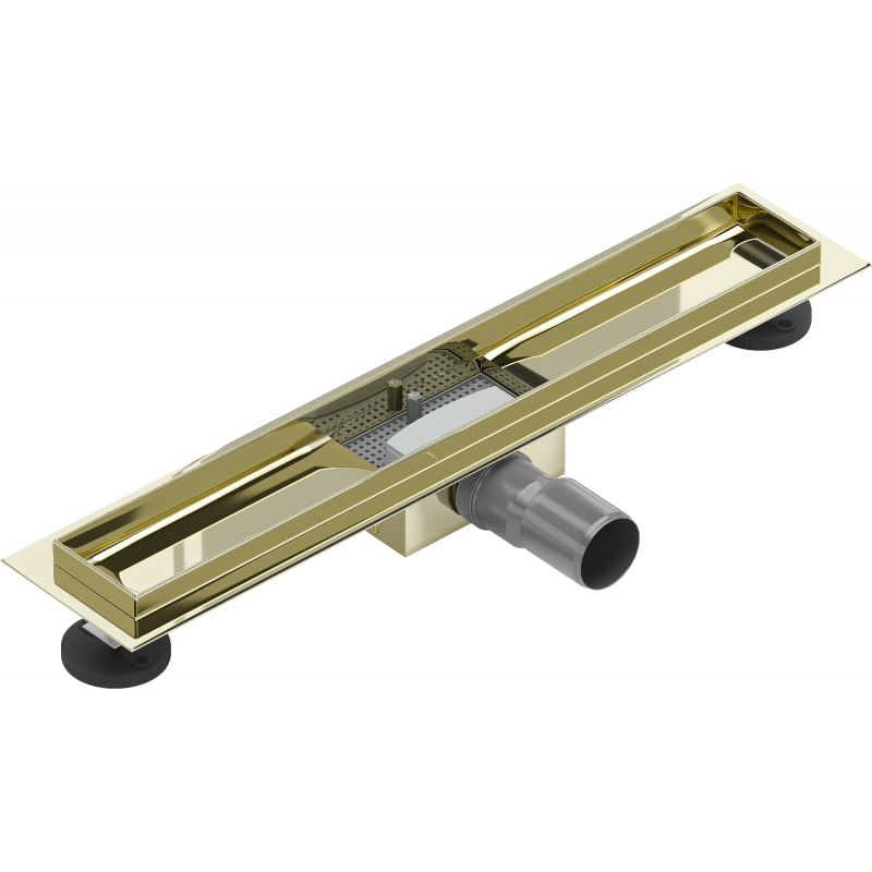 Mexen Flat korpus do odpływu liniowego 60 cm, złoty - 1515060