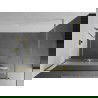 Mexen Kioto+ ścianka prysznicowa z półką Walk-in 80 x 200 cm, transparent/szron, złota szczotkowana - 800-080-121-55-35
