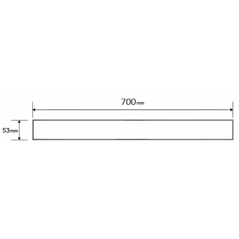Mexen Flat M13 maskownica 2w1 do odpływu liniowego 70 cm, inox - 1019070