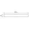 Mexen Flat M13 maskownica 2w1 do odpływu liniowego 80 cm, inox - 1019080