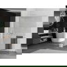 Mexen Kioto+ L ścianka prysznicowa z półką Walk-in 70 x 200 cm, transparent, biała - 800-070-123-20-00
