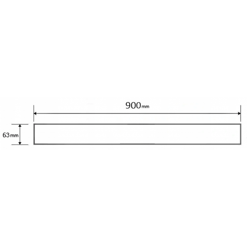 Mexen Flat M01 maskownica do odpływu liniowego 90 cm, inox - 1020090