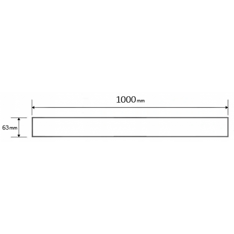 Mexen Flat M01 maskownica do odpływu liniowego 100 cm, inox - 1020100