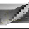 Mexen Kioto+ L ścianka prysznicowa z półką Walk-in 120 x 200 cm, transparent, złota szczotkowana - 800-120-123-55-00
