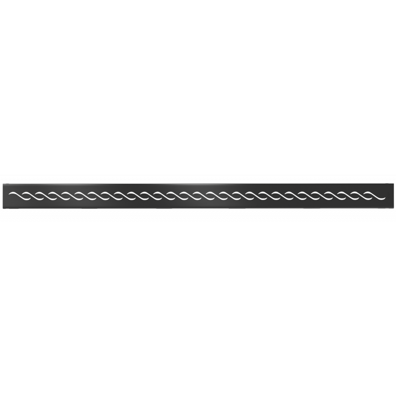 Mexen Flat M18 maskownica do odpływu liniowego 80 cm, czarna - 1723080