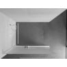 Mexen Kioto+ L ścianka prysznicowa z półką Walk-in 80 x 200 cm, szron, biała - 800-080-123-20-30