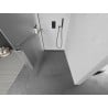 Mexen Kioto+ L ścianka prysznicowa z półką Walk-in 70 x 200 cm, szron, gun gray szczotkowany - 800-070-123-66-30