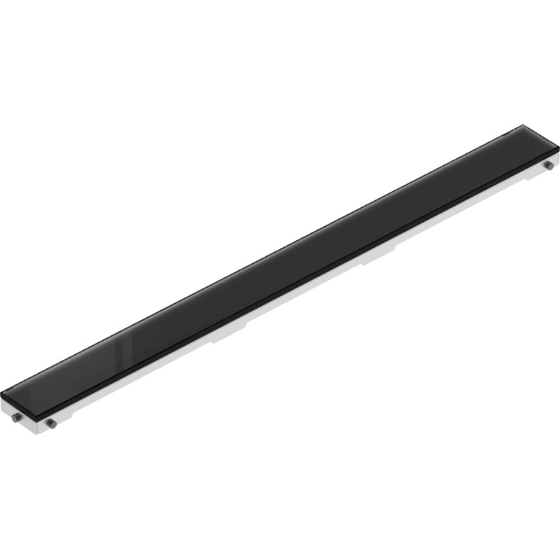 Mexen Flat MGB maskownica do odpływu liniowego 60 cm, czarne szkło - 1026060