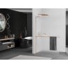 Mexen Kioto+ L ścianka prysznicowa z półką Walk-in 120 x 200 cm, szron, miedź szczotkowana - 800-120-123-65-30