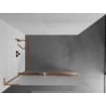 Mexen Kioto+ L ścianka prysznicowa z półką Walk-in 70 x 200 cm, szron, miedź szczotkowana - 800-070-123-65-30