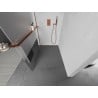Mexen Kioto+ L ścianka prysznicowa z półką Walk-in 80 x 200 cm, transparent/szron, różowe złoto - 800-080-123-60-35