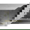 Mexen Kioto+ L ścianka prysznicowa z półką Walk-in 90 x 200 cm, transparent/szron, złota - 800-090-123-50-35