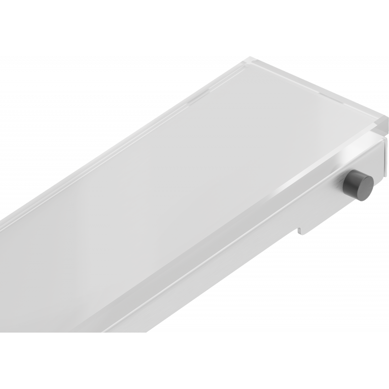 Mexen Flat MGW maskownica do odpływu liniowego 60 cm, białe szkło - 1027060