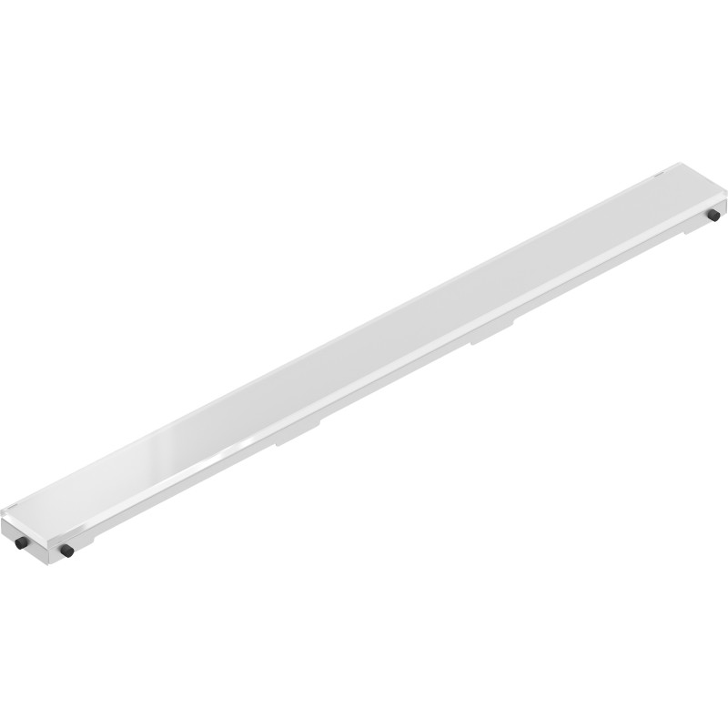 Mexen Flat MGW maskownica do odpływu liniowego 70 cm, białe szkło - 1027070