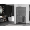 Mexen Kioto+ L ścianka prysznicowa z półką Walk-in 90 x 200 cm, grafit, chrom - 800-090-123-01-40