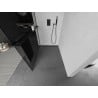 Mexen Kioto+ L ścianka prysznicowa z półką Walk-in 80 x 200 cm, grafit, czarna - 800-080-123-70-40