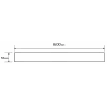 Mexen Flat M13 maskownica 2w1 do odpływu liniowego 60 cm, złota - 1519060
