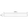 Mexen Flat M13 maskownica 2w1 do odpływu liniowego 100 cm, złota - 1519100