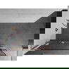 Mexen Kioto+ L ścianka prysznicowa z półką Walk-in 110 x 200 cm, czarna ramka, miedź szczotkowana - 800-110-123-65-70