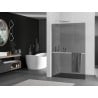 Mexen Kioto+ L ścianka prysznicowa z półką Walk-in 80 x 200 cm, grafit, nikiel szczotkowany - 800-080-123-97-40