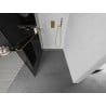 Mexen Kioto+ L ścianka prysznicowa z półką Walk-in 70 x 200 cm, grafit, złota - 800-070-123-50-40