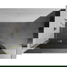 Mexen Kioto+ L ścianka prysznicowa z półką Walk-in 80 x 200 cm, grafit, złota - 800-080-123-50-40