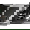 Mexen Kioto+ L ścianka prysznicowa z półką Walk-in 70 x 200 cm, lustro, biała - 800-070-123-20-50