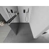 Mexen Kioto+ L ścianka prysznicowa z półką Walk-in 80 x 200 cm, lustro, czarna - 800-080-123-70-50