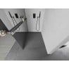 Mexen Kioto+ L ścianka prysznicowa z półką Walk-in 80 x 200 cm, lustro, gun gray szczotkowany - 800-080-123-66-50