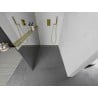 Mexen Kioto+ L ścianka prysznicowa z półką Walk-in 70 x 200 cm, lustro, złota - 800-070-123-50-50