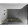 Mexen Kioto+ L ścianka prysznicowa z półką Walk-in 70 x 200 cm, lustro, złota - 800-070-123-50-50