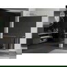 Mexen Kioto+ L ścianka prysznicowa z półką Walk-in 80 x 200 cm, lustro, złota - 800-080-123-50-50