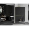 Mexen Kioto+ L ścianka prysznicowa z półką Walk-in 90 x 200 cm, lustro, złota szczotkowana - 800-090-123-55-50