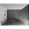 Mexen Kioto+ L ścianka prysznicowa z półką Walk-in 70 x 200 cm, czarny wzór, gun metal - 800-070-123-95-78