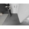 Mexen Kioto+ L ścianka prysznicowa z półką Walk-in 70 x 200 cm, czarna kratka, nikiel szczotkowany - 800-070-123-97-77