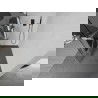 Mexen Kioto+ L ścianka prysznicowa z półką Walk-in 90 x 200 cm, biała fala, gun metal - 800-090-123-95-97