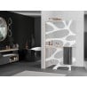 Mexen Kioto+ L ścianka prysznicowa z półką Walk-in 70 x 200 cm, biała fala, miedź szczotkowana - 800-070-123-65-97