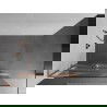 Mexen Kioto+ L ścianka prysznicowa z półką Walk-in 90 x 200 cm, biała fala, miedź szczotkowana - 800-090-123-65-97