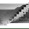 Mexen Kioto+ L ścianka prysznicowa z półką Walk-in 100 x 200 cm, biały wzór, gun gray szczotkowany - 800-100-123-66-85