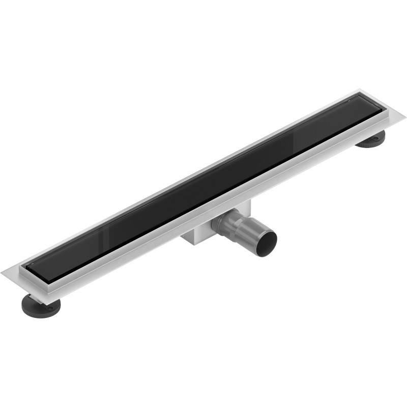 Mexen Flat MGB odpływ liniowy 50 cm, czarne szkło - 1026050-15