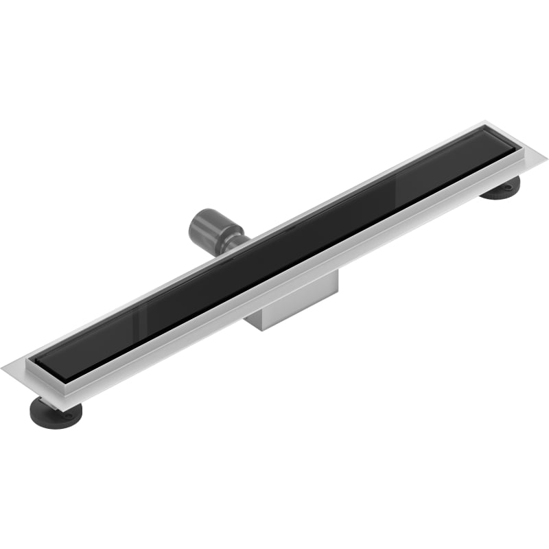 Mexen Flat MGB odpływ liniowy 70 cm, czarne szkło - 1026070-15