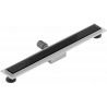 Mexen Flat MGB odpływ liniowy 70 cm, czarne szkło - 1026070-15