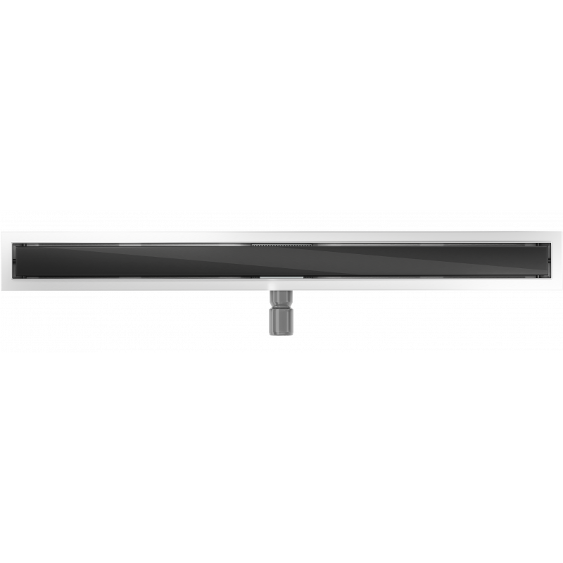 Mexen Flat MGB odpływ liniowy 80 cm, czarne szkło - 1026080-15