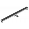 Mexen Flat MGB odpływ liniowy 80 cm, czarne szkło - 1026080-15